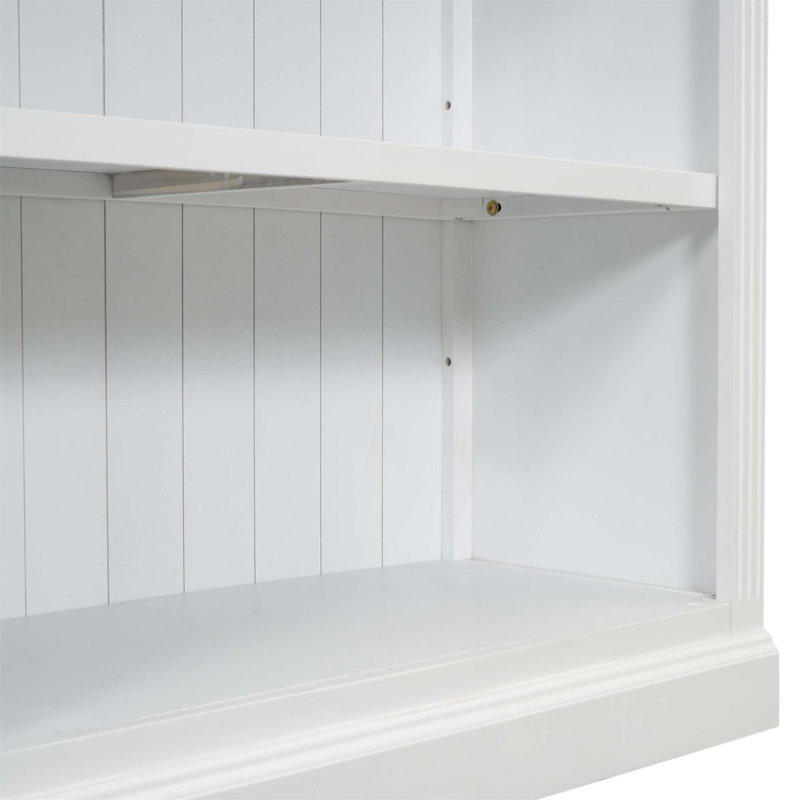 Bibliothèque d'angle à 5 niveaux avec tablettes réglables, parfaite pour le rangement du bureau à domicile et du salon, conception stable et durable