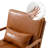 Lyon 25.78" Wide Mid Century Faux Leather Accent Chair with an Extra Pillow(Set of 3)-111152747-111152748