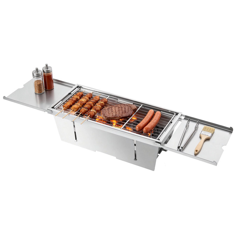 Barbecue portatif pliant au charbon