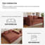 Canapé-lit avec coussin rectangulaire et coussins-1380905365