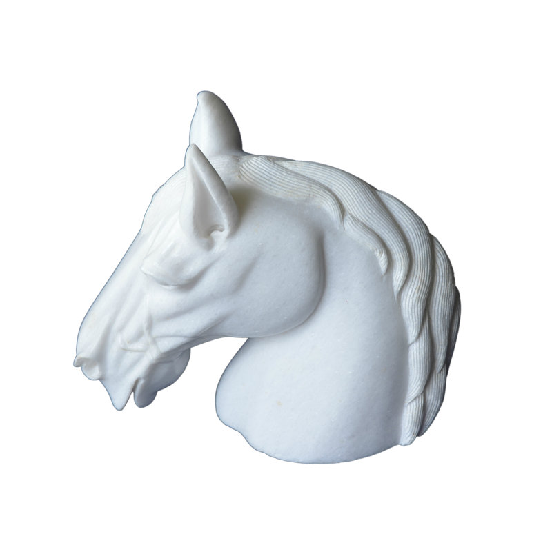 Makrana Marble Horse Bust