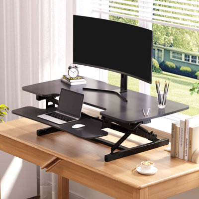 Adjustable Height Foldable Modular Steel Standing Desk Converter
