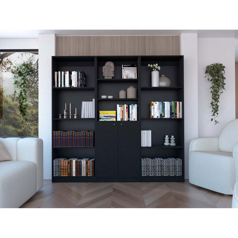 Ensemble de salon 3 pièces élégant et fonctionnel avec de nombreuses options de rangement et de présentation