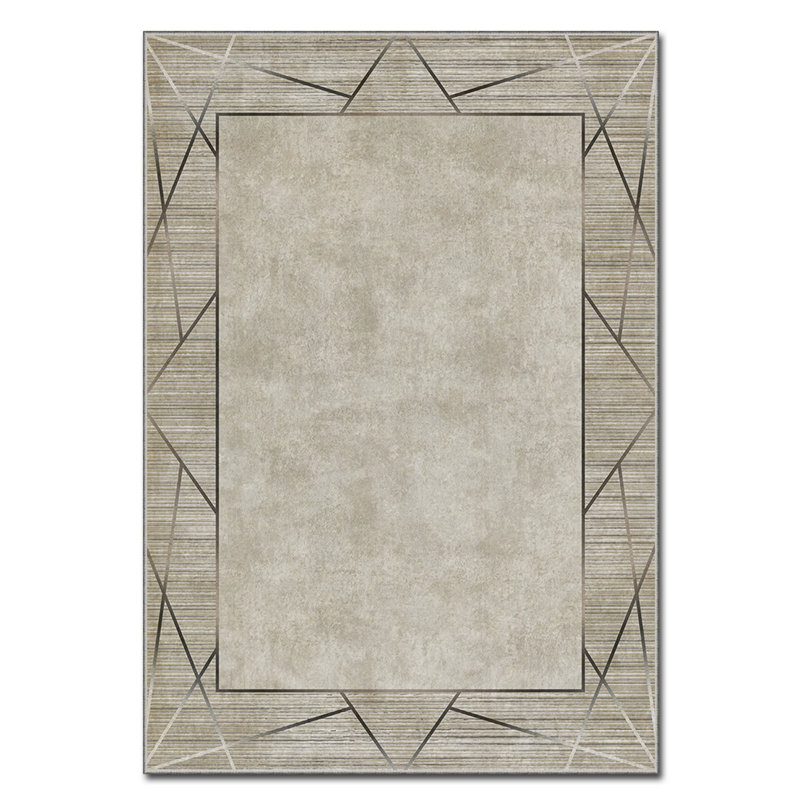Luxurious Velvet Area Rug, 4.6 x 7.2 Feet | 100% Polyester, 740 g/m² | Non-Slip Felt Dot Underside, Machine Washable | Digital Print Design, Easy to Clean, Perfect for Living Room & Bedroom Décor
