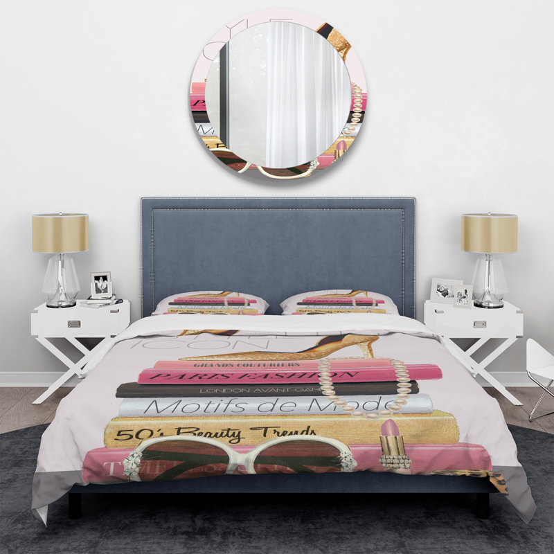 Paris Glamourous Gold Style III - Ensemble de housse de couette tendance - Microfibre de polyester