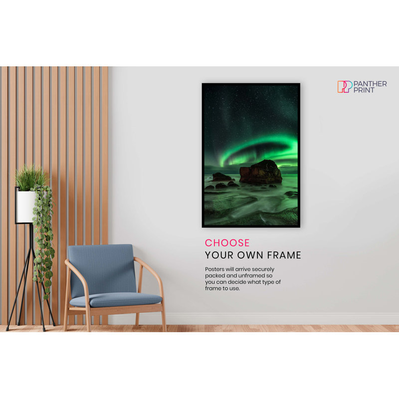 Northern Lights Aurora Borealis - No Frame Print, 91cm H x 61cm W