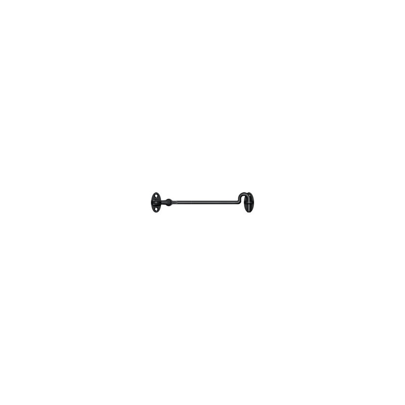 Deltana CHK6U19 Cabin Swivel Hooks, 6" in Paint Black, Paint Black