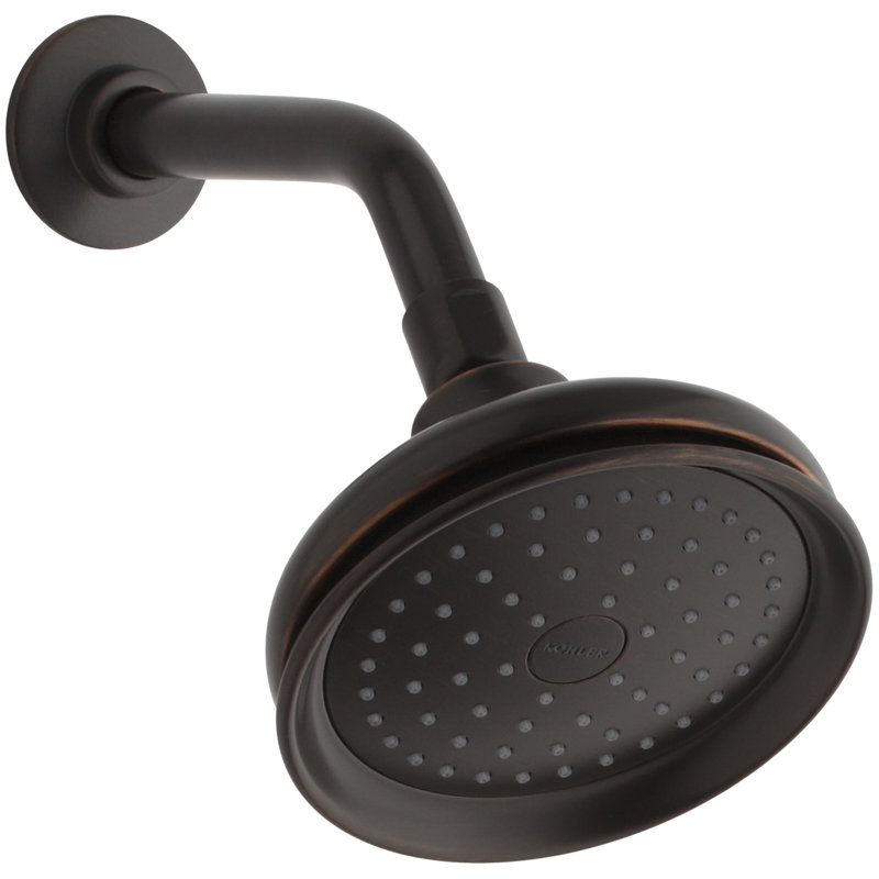 Fairfax 2.5 GPM Single-Function Wall-Mount Shower Head with Katalyst Air-Induction Spray, Bronze huilé