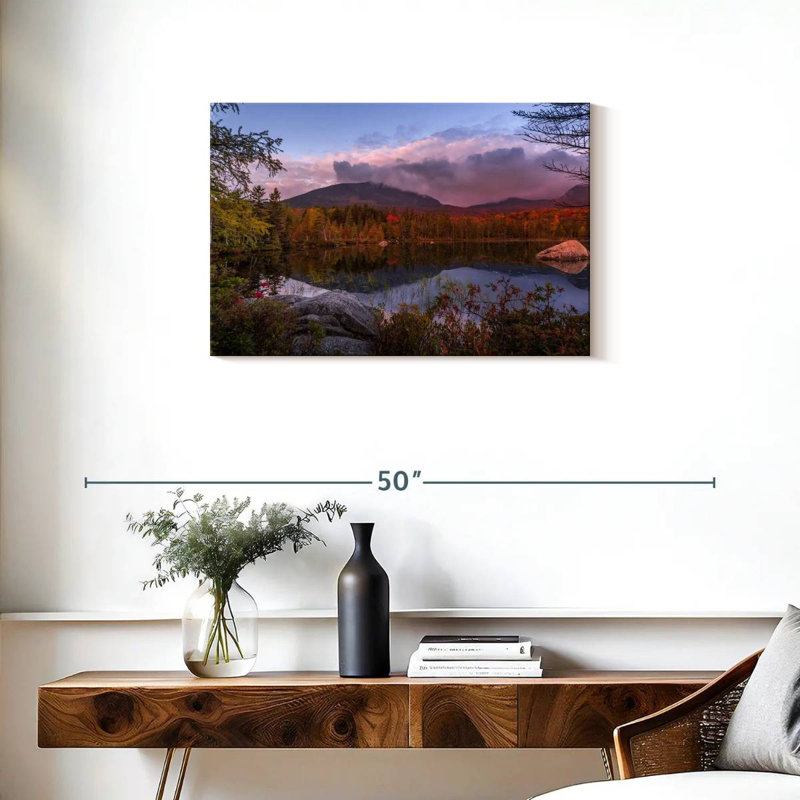 Alvord Millinocket Lake And Mountain, 20" H x 30" W