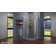 Cornerview 36" x 76.75" Square Sliding Shower Enclosure with Base Included