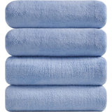 Grande serviette de bain douce en microfibre épaisse et moelleuse à séchage rapide