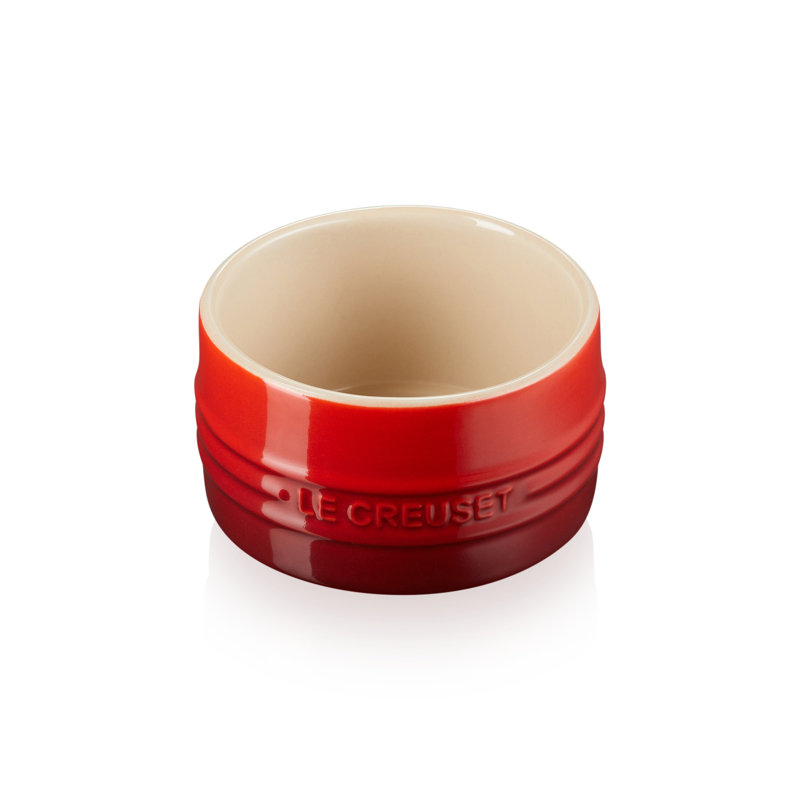 Le Creuset Stoneware Stackable Ramekins, Cerise