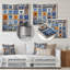 Boho Turkish Blue Tiles 1 - Boho Tiles, art mural en métal-1558597810