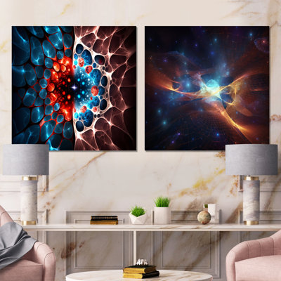 Neutron Stars Cosmic Blast New Balance - Space Square Collage Set Of 2