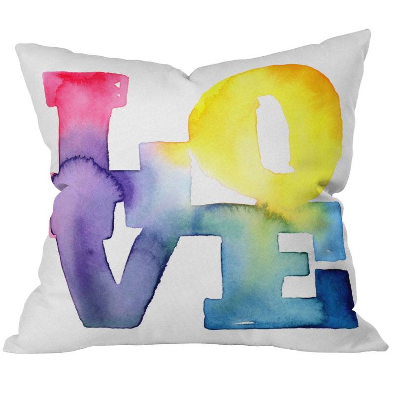 CMYKaren Love 4 Love Throw Pillow, 20" x 20"