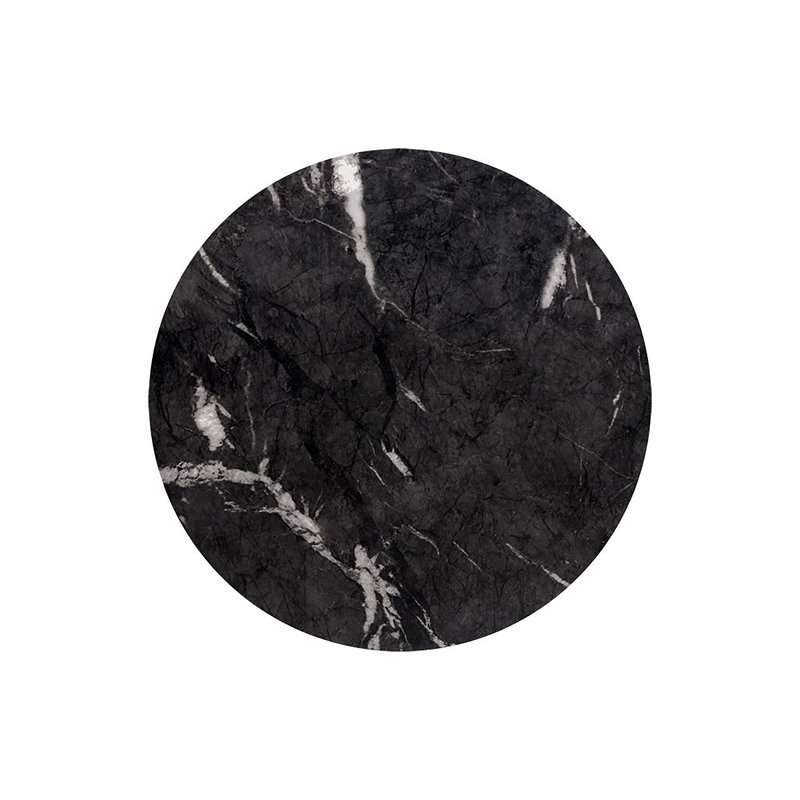 Concrete Top End Table - Black