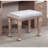 1Pc Vanity W/ Padded Stool Set 3Mm Mirror Storage Drawers Led On Mirror Tiffany Blush Finish Bedroom Furniture