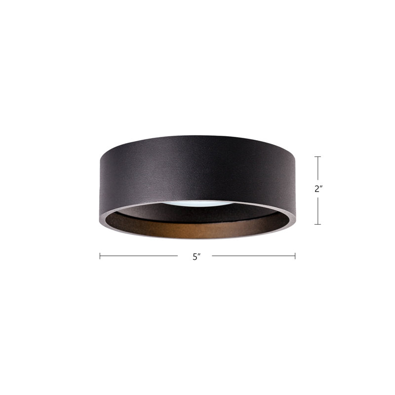 Trenton LED Outdoor Flush Mount, White