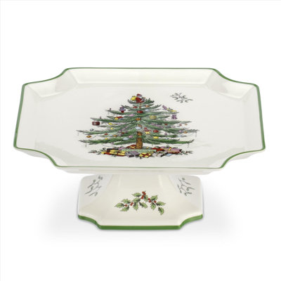 Présentoir à gâteaux d'arbre de Noël Spode