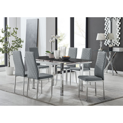 Ensemble de table de salle à manger extensible Tierra Modern
