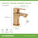 Identity Single-handle Bathroom Faucet with Push Pop Drain
