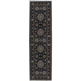 Manchuria Wool Oriental Area Rug in Black