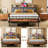 Canopy Bed Frame, Storage Headboard With Charging Station-1473341902