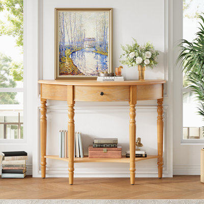 Console de style campagnard avec tiroir et tablette Farmhouse