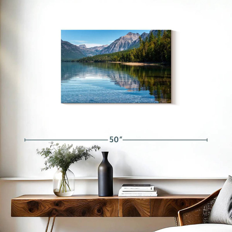 Kerrick Trees By Lake McDonald, 20" H x 30" W