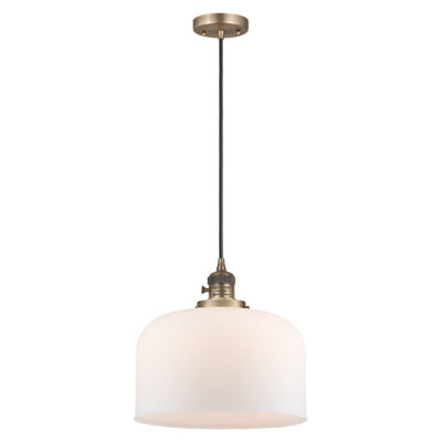 Luminaire suspendu en forme de globe à 1 lumière Analiah