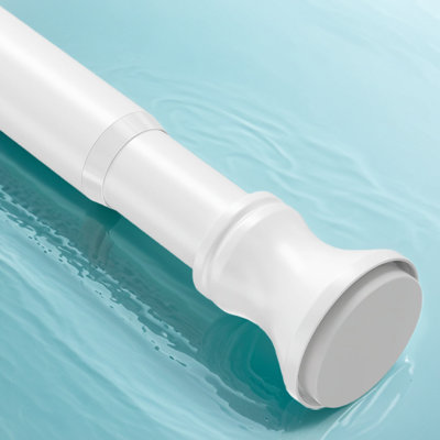 Tringle à rideau de douche Tension - Tringle de salle de bain réglable résistante à la rouille pour une installation facile sur toutes les surfaces