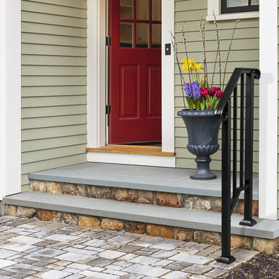 3-Step Iron Stair Handrail