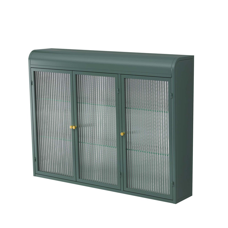 Armoire murale 3 portes, Vert foncé