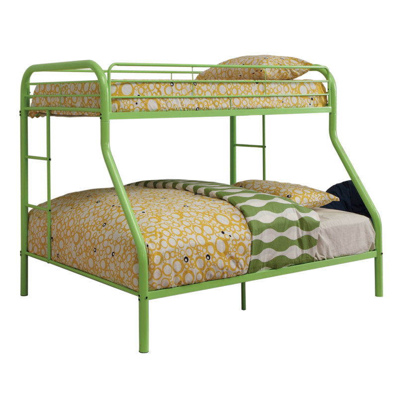 Keyson Kids Twin Over Full Bunk Bed, Green