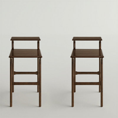 Ensemble de 2 tables de bout Mid-Century Modern