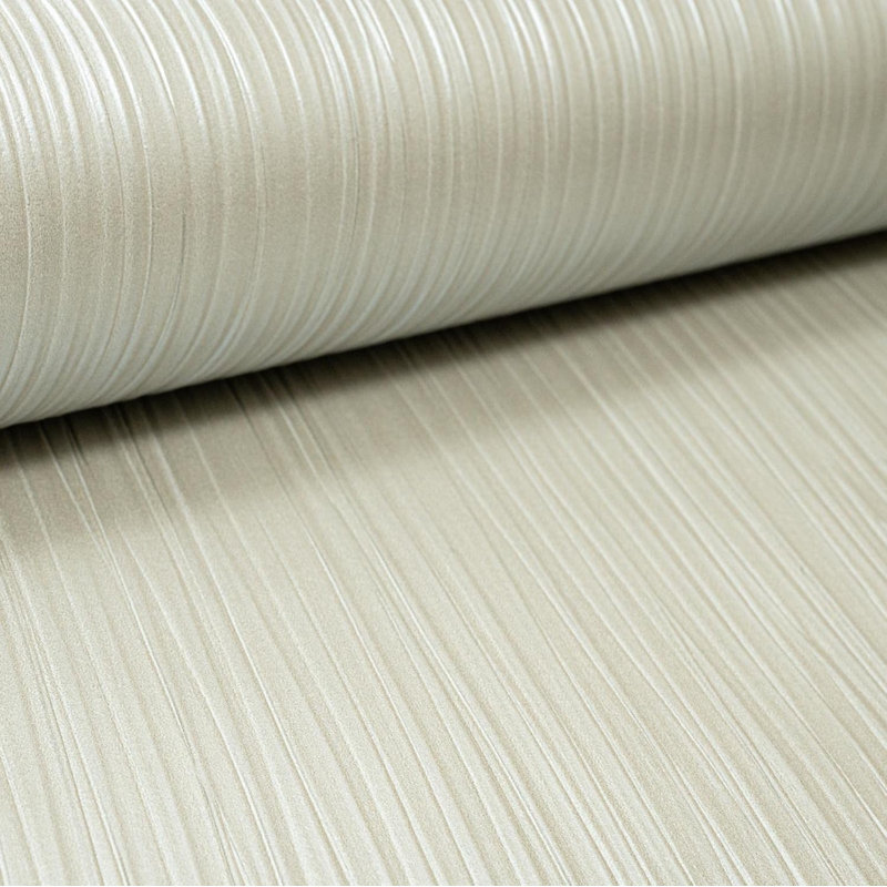 Plain Metallic Silver Taupe Non-Woven Textured Paper Elsha Metalic Finish Wallpaper Roll