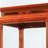 Solid Wood Table Carved Cloud Patterns Rounded Cor