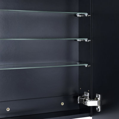 Garnes Recessed or Surface Mount Framed Medicine Cabinet with Adjustable Shelves