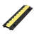 Cable Protector Ramp, 22,000 lbs/Axle Load Capacity, TPU Material, 3 Pack, 2 Channel Heavy Duty Cord Cover, Black, 1.2 x 1.1 in Channel with Flip-Open Top Cover