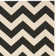 Tapis noir / beige en coton Arneshia