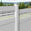 Horizontal Fence Boardwalk White Vinyl Panel Kit-78607348