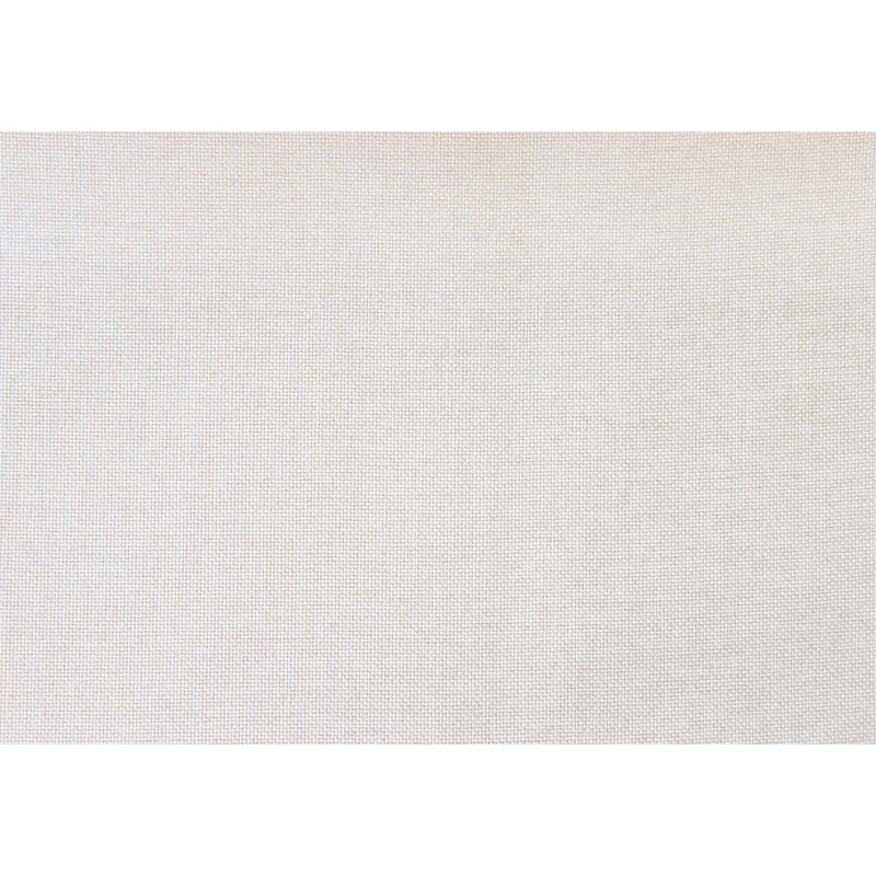 Lit plateforme simple transitionnel, lin beige, tissu d'ameublement à lattes stables pour la jeunesse, base