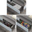 Lit plateforme tapissier grand avec rangement Anda