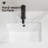 16" White Porcelain Undermount Bathroom Sink