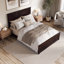 Lit plateforme en bois massif francoise avec pied de lit assorti Francoise-1101651836-1111206090