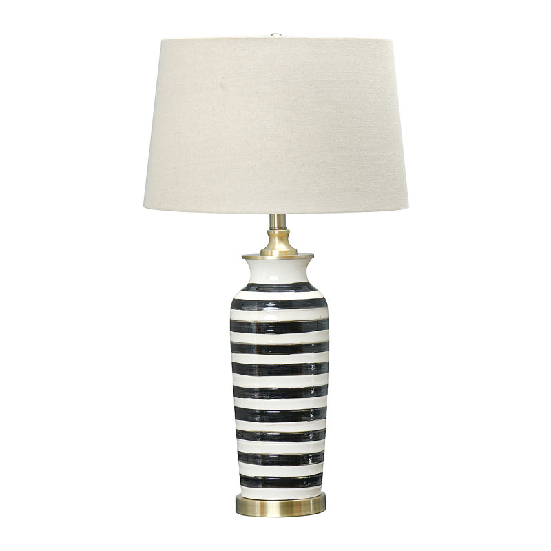Lampe de table en céramique Liuba, Gris