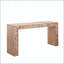 Console en bois rustique avec accents de bûches naturelles