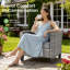 Chaises d'extérieur en osier 2 places Allcot pour 2 personnes avec coussins confortables-413728305