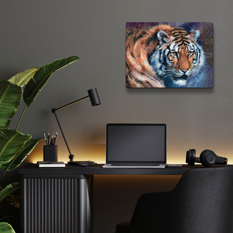 «Tiger Tales» par Robert Campbell, H 12 po x l 16 po