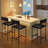 Bar Stools Set Of 2, Upholstered Counter Height Bar Stools